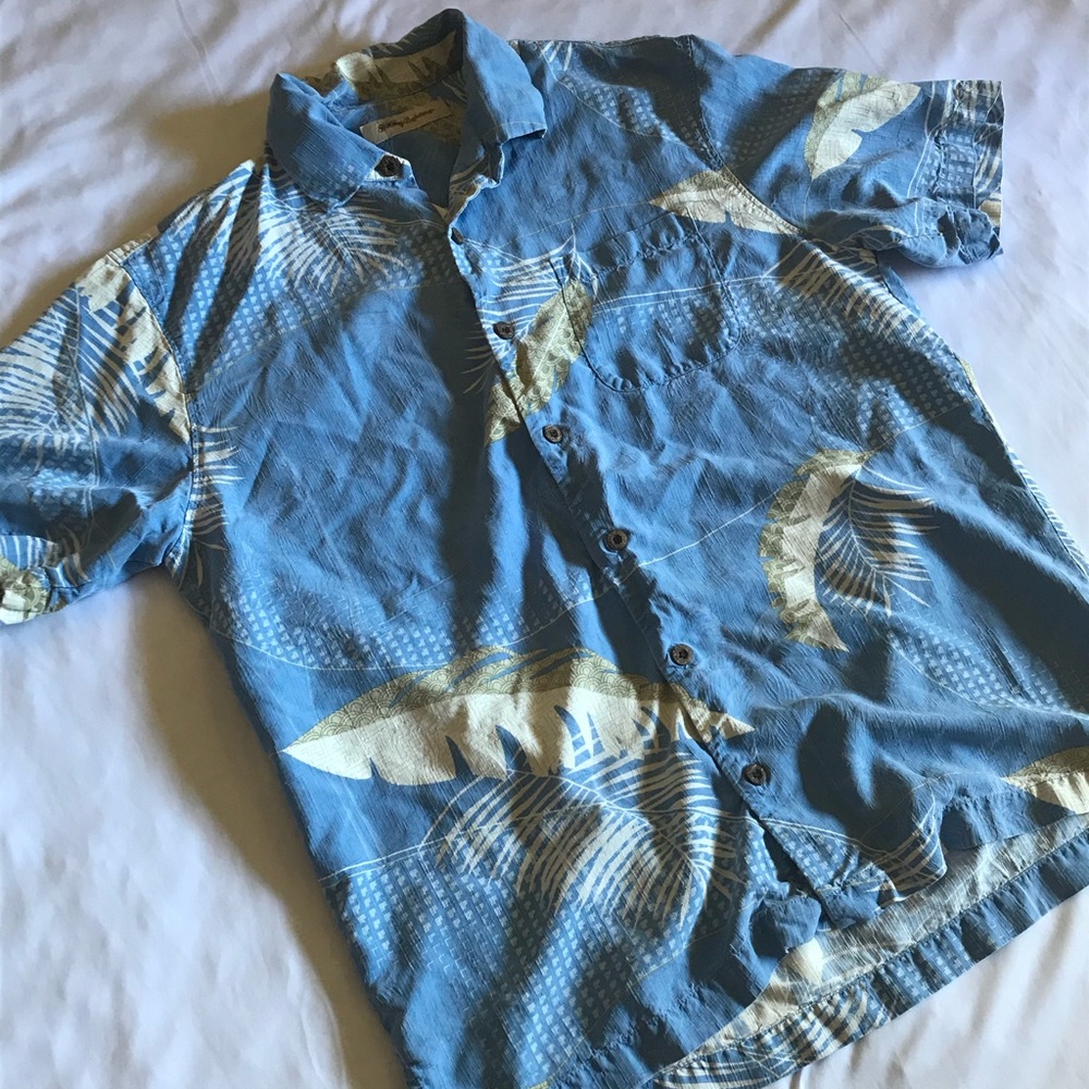 Tommy Bahama Men’s Hawaiian Shirt 100% Silk
